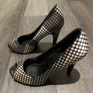 Nine west open toe heels